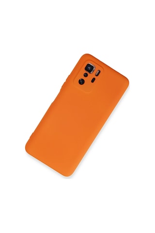 Newface Xiaomi Poco X3 Gt Kılıf Nano İçi Kadife Silikon Semeglbl - 14 - Turuncu