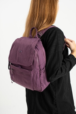 Yumuşak Dokulu Ultra Hafif, Esnek Ve Su Geçirmez Polyamid Kumaş Sırt Çantası Mor Model: 571-13-14b Mor