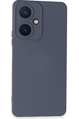 Newface - 665 - Vivo Y27 Kılıf Nano İçi Kadife Silikon - Csmo-tex - - Gri