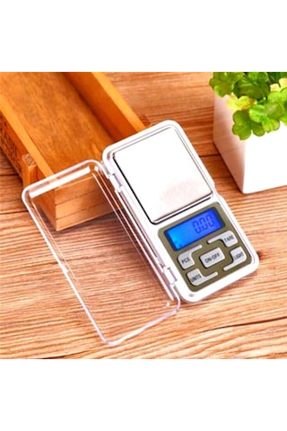 Dijital Hassas Elektronik Cep Terazi Tartı 500 Gr 0.01 Gr Hassasiyet 4741 Antrasit - Mavi - Siyah