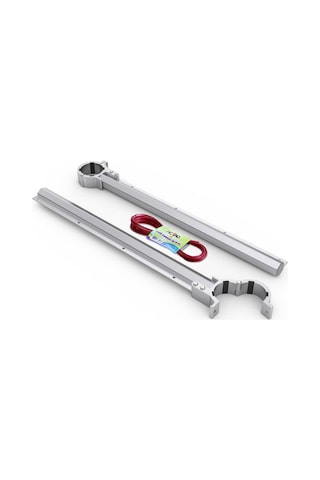 3m Asvera - %100 Alüminyum Pratik Balkon Çamaşır Kurutmalığı - %100 Alüminyum Balkon Çamaşır Kurutma As Gri