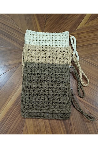 Gizemli Paketler El Yapımı İki Bölmeli Cüzdan Çanta Haki Gizemli Paketler El Yapımı İki Bölmeli Cüzdan Çanta Haki
