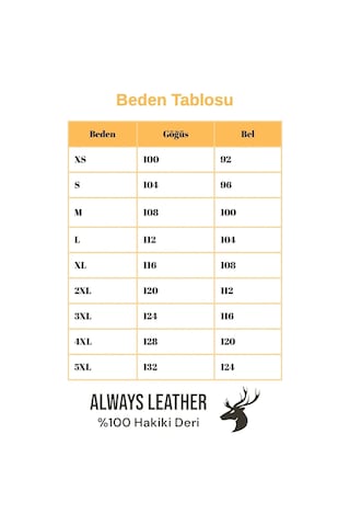Always Leather Model Usta İşi Özel Dikim Hakiki Deri 1803340034 Siyah