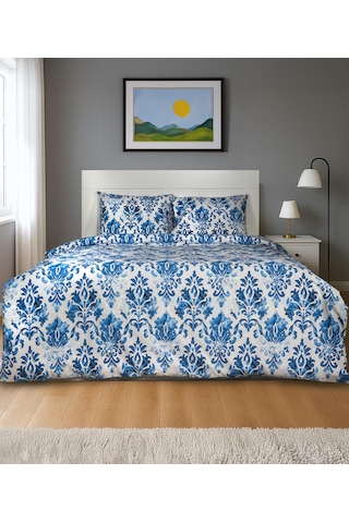 Cotton Collection Tek Kişilik Nevresim Seti Akdeniz Renkli