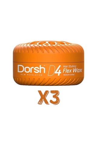 Dorsh Saç Şekillendirici Wax Flex Wax D4 150 Ml 3 Adet