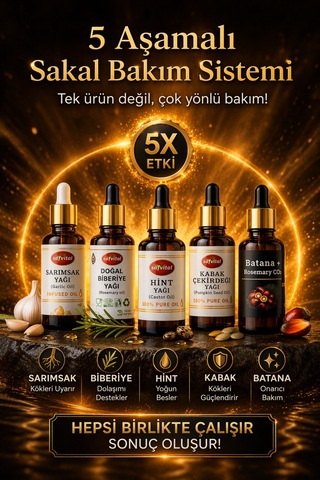 Safvital Sakal Gelişim Sistemi Bakım Seti 5'li