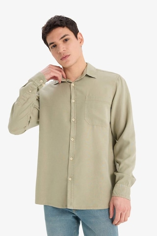 DeFacto Regular Fit Basic Düz Tensel Uzun Kollu Gömlek B2907AX25SPKH373