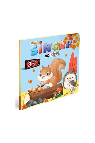 Anne Sincap ve Kirpi - 3 Boyutlu Hareketli Kitap Anne Sincap ve Kirpi - 3 Boyutlu Hareketli Kitap