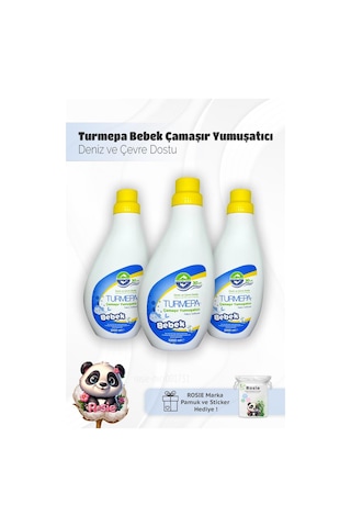 Turmepa Baby Çamaşır Yumuşatıcı 1000 Ml X 3 Ve Rosie Pamuk