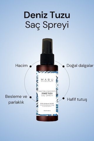 Maru Hacim Veren Deniz Tuzu Saç Saç Sprey 100 ML