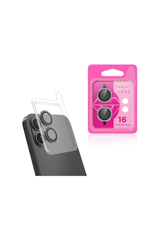 Ekılıf - Apple Uyumlu iPhone 16 - Kamera Lens Koruyucu Cl-06 - Pembe