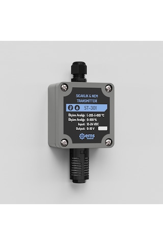 Ems Kontrol - Sıcaklık Transmitteri 0-10v / 0-50 C
