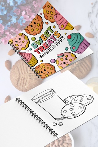 Sweet Treats Bold And Easy 20 X 20 Cm Büyük Boyama Kitabı