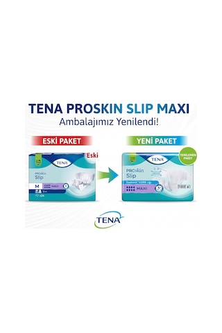 Tena Premium Maxi Proskin Slip 8 Damla Hasta Bezi Orta Boy M 24'Lü