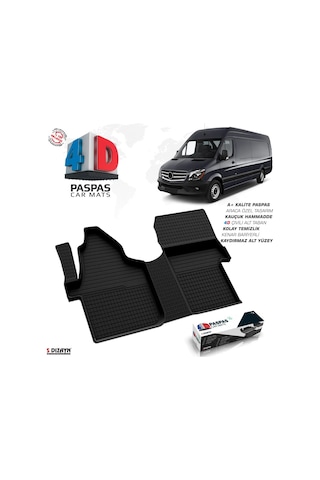 Mercedes Sprinter W906 4d Havuzlu Paspas 2006-2013 Ön Çift Koltuk