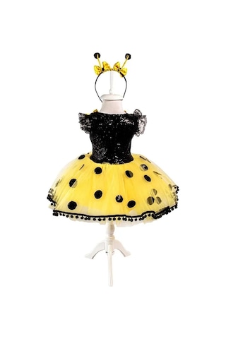 Kara Kedi Kostüm Evi- Arı Elbisesi Sarı