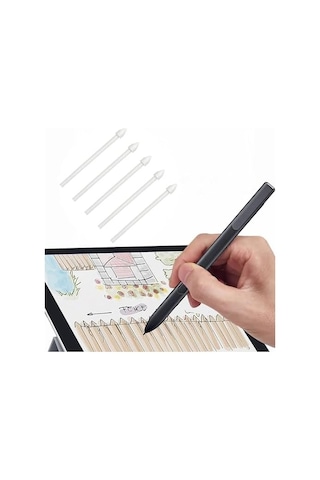 Daiuni Galaxy Tab S7 Fe/tab S7 / Tab S7+ Plus/galaxy Tab S8 / Tab S8+ Plus/tab S8 Ultra Dokunmatik Kalem Uçları İçin S-pen Yedek Uçları S Pen Uçları Takımı Yedek Uç Seti 5 Adet Beyaz