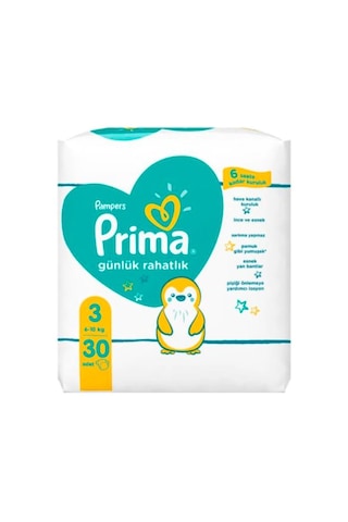 Prima Pampers Günlük Rahatlık Bebek Bezi 6-10 KG 3 Beden 30 Adet