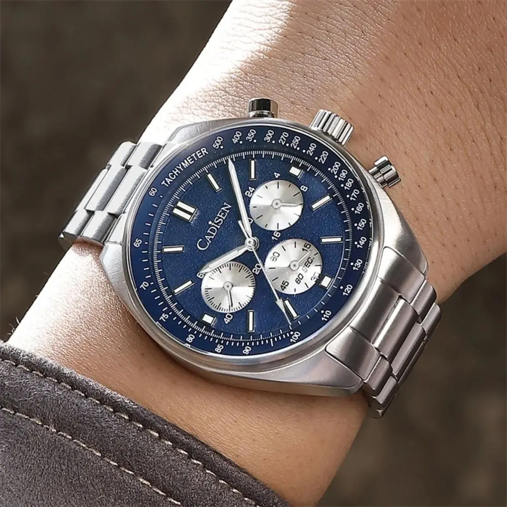 Cadisen C7063 40mm Safir Erkek Kol Saati Mavi