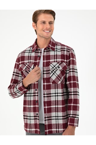 Pierre Cardin Erkek Vişne Gömlek Desenli 50292191-vr223 Vişne