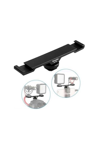 Novahub Profesyonel Video Montaj Kolu: Ulanzi Pt-2 Çift Başlı Sıcak Ayakkabı Yuvası