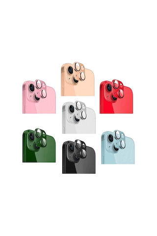 Apple Uyumlu iPhone 14 - Plus Kamera Lens Koruyucu Halka Set Al3130 561259509