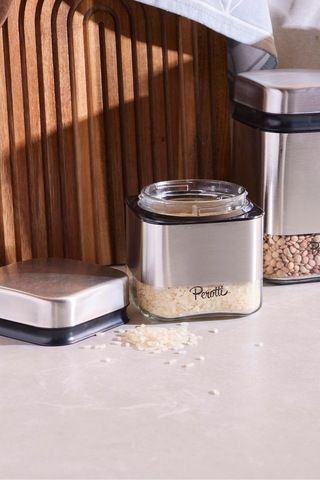 Cubıc 3 Boy Saklama Kabı Ve Kavanoz Seti Seffaf Şeffaf