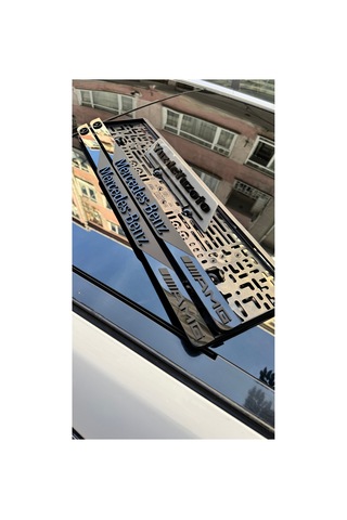 Mat Model Lazerli Pleksi Plakalık 2 Adet ///amg Uyumlu Koku Hediyeli - 787212559