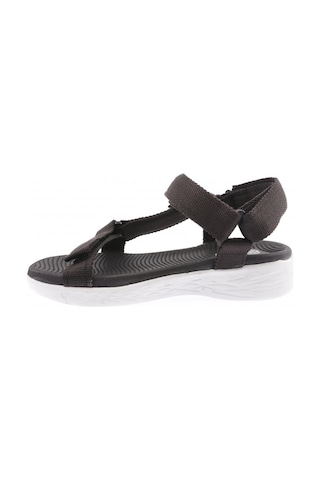Dgn 103-23y Bantlı Cırtlı Kadın Sandalet - Siyah - Beyaz 103-2265-R12593