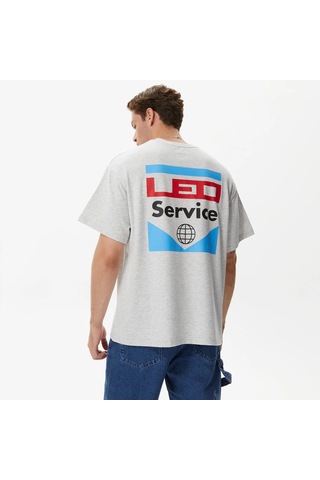 Leo Service Erkek Gri T-shirt