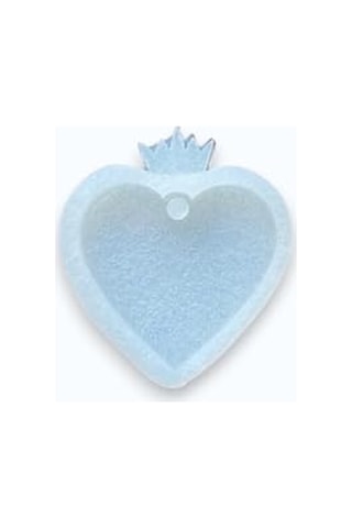 Cnk Craft Shop Epoksi Reçine Silikon Kalp Kalıp Delikli Kalp Anahtarlık & Kolye Kalıbı Çok Renkli