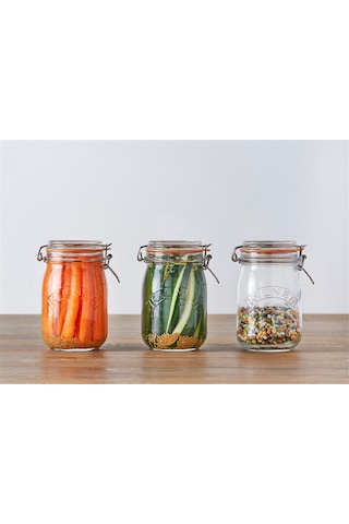 Kilner Klipsli Yuvarlak Kavanoz 1 Lt