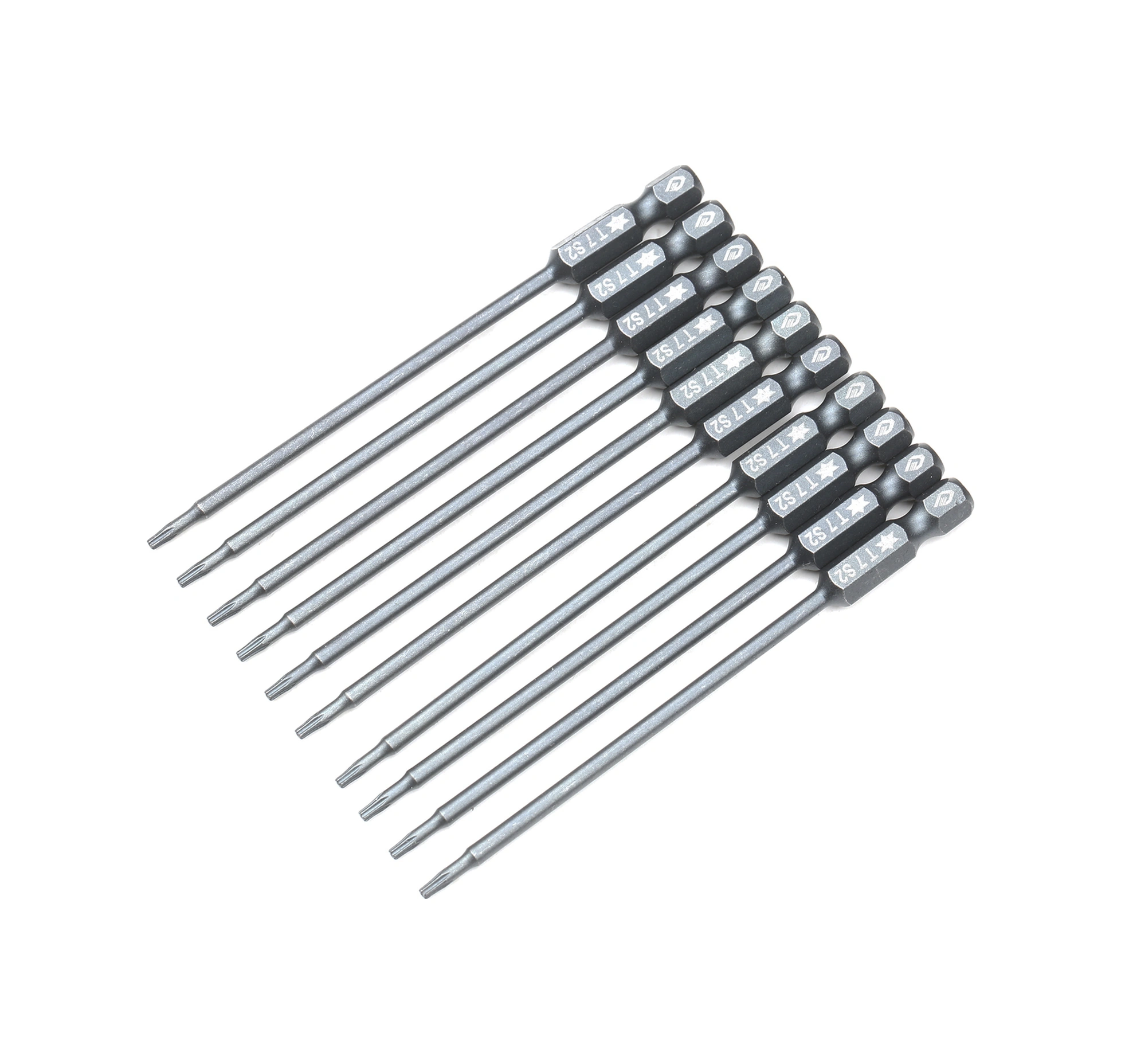 Neevoyu 10 Parça Torx Uçlu Tornavida Seti, S2 Çelik, 10cm Uzunluk, Manyetik, T6-t40, Darbaya Dayanıklı, Pnevmatik Ve El Matkap Uyumlu