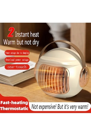 Trendooze Küçük Alan 500w Taşınabilir Isıtıcı, Hızlı Isıtır, Hafif Masaüstü