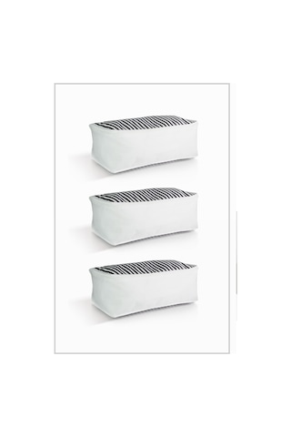 Vedsey 5'lü Lacivert 50x25x20 Cm & Dolap İçi - Organizer Düzenleyici Hurç Beyaz