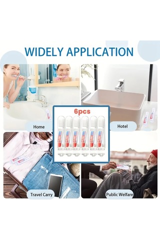Willowhaven 6 Adet Taşınabilir Seyahat Diş Fırçası Ve Macun Seti Kompakt Tasarım