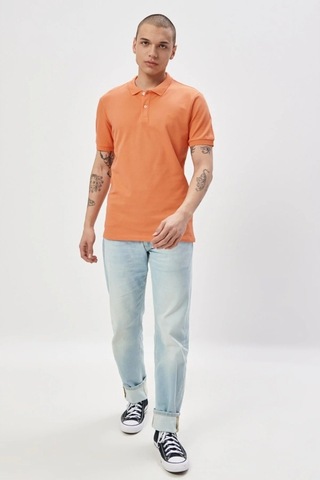Lee Erkek Turuncu Polo Yaka Tişört L211810700 Turuncu
