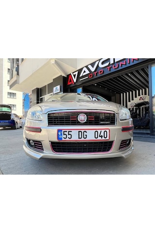 Fiat Linea Makyajsız Ön Tampon Eki Ön Ek Plastik Boyasız Mat Siyah