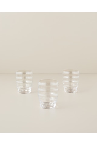 English Home Mareo Cam 3'lü Bardak 400 Ml Şeffaf