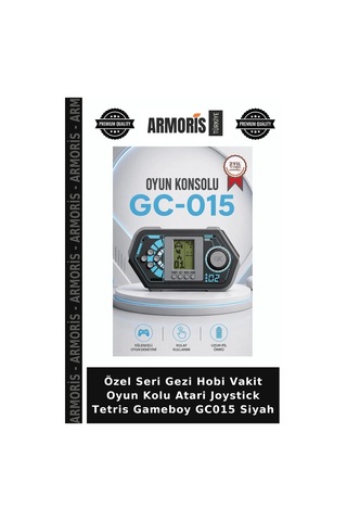 Özel Seri Gezi Hobi Vakit Oyun Kolu Atari Joystick Tetris Gameboy Gc015 Siyah