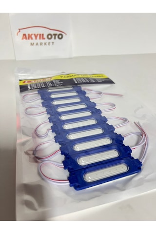 Parmak Led Lamba Parmak 12v Cob Mavi 10 Adet