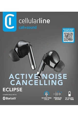 Cellularlıne Eclipse Anc +enc Özellikli Tws Bluetooth Kulak İçi Kulaklık Siyah