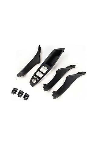 Bmw F10 5 Serisi Siyah İç Kapı Kolu Tutamağı Set 7 Parça 51417225873