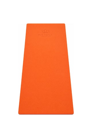 6 Mm Tpe Yoga Matı Kaymaz Çift Renkli Pilates Fitness Minderi Turuncu