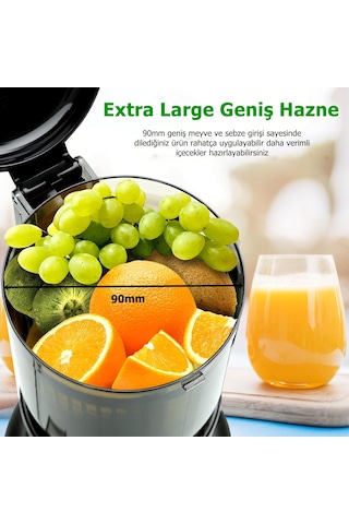 Rowenger PUE-2109N Slow Juicer Yavaş Sıkım Katı Meyve Sıkacağı