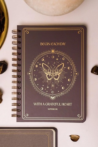 Bullet Journal Edition A5 15x21 Cm Spiralli Noktalı Tarihsiz Not Defteri Kelebek