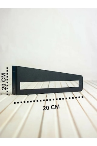 Metal Raf Ayağı 2'li Set / Çiçeklik / Kitaplık / Siyah Renkli (2