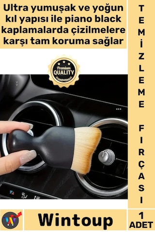 Fırça Ultra Hassas Torpido Klima Piano Çizmez Profesyonel Araba Şık Yumuşak Detay Temizlik Fırçası