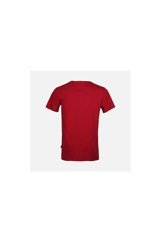 John Frank Free Erkek Bordo Baskılı T-shirt Siyah