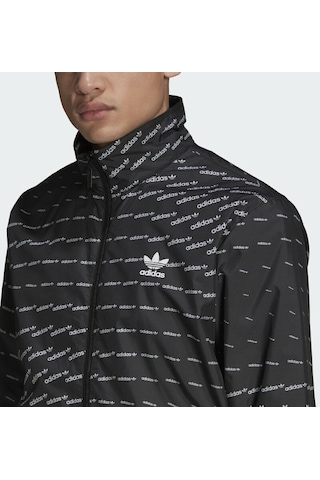 Adidas Adıdas Graphıcs Monogram Erkek Ceket H13485 Siyah